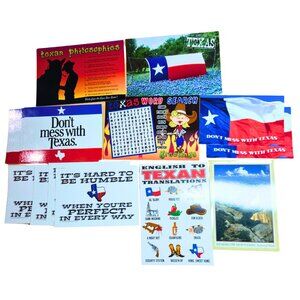 Vintage State Of Texas Postcards Travel Roadside Attractions
